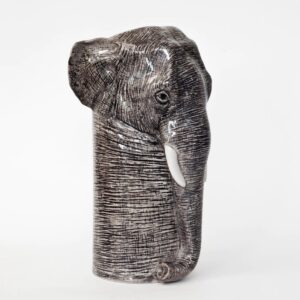 Florero Largo Elephant Quail Ceramics