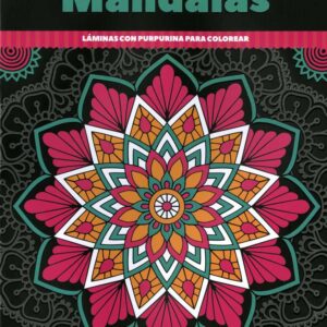 Láminas con Purpurina para Colorear Mandalas - Susaeta